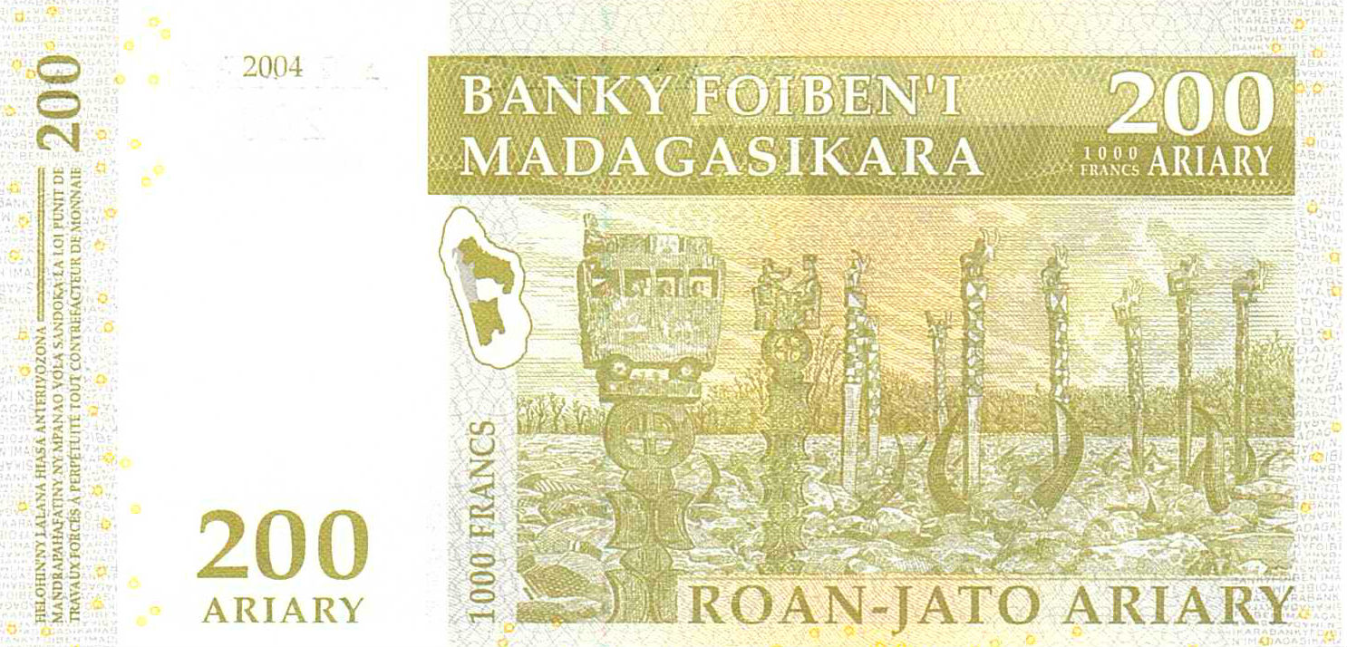 Madagascar 200 2004 UNC P-87/b